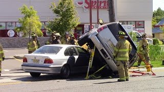 Point Pleasant Beach NJ Fire Department Route 35 Rollover 9-6-15