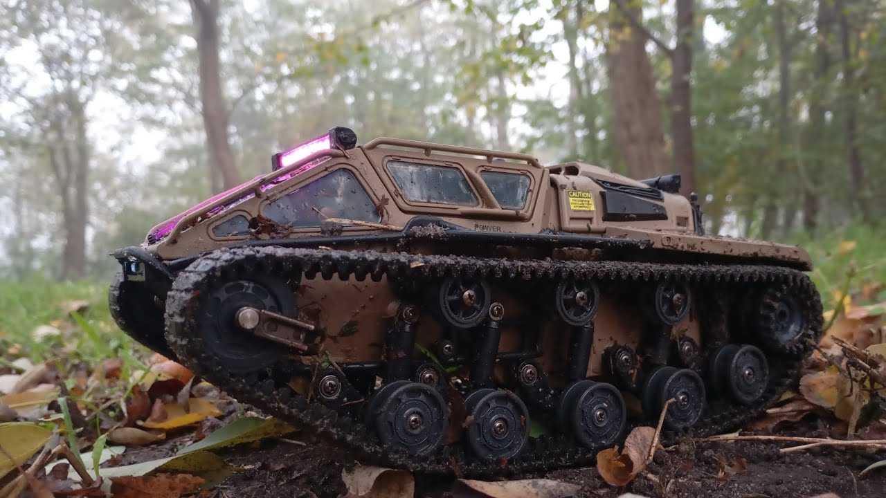 JJRC Ripsaw getting dirty in the fog - YouTube