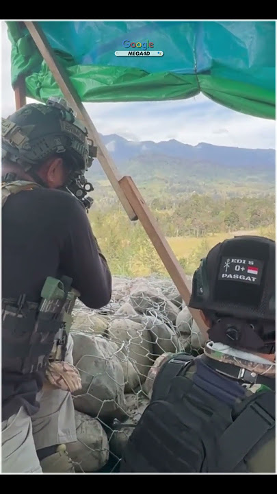 Rekaman Drone KKB Kocar Kacir Ditembaki TNI-POLRI