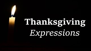 Thanksgiving Expressions