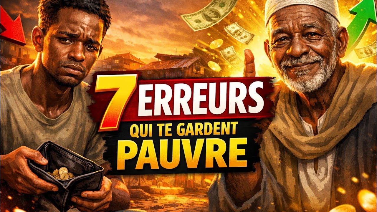 Les 7 erreurs qui te gardent pauvre… évite-les avant qu’il ne soit trop tard !