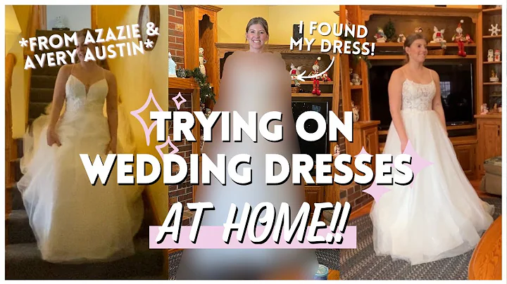 Trying on Wedding Dresses AT HOME! | Buying my Dress Online