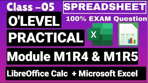 Module Code- M1-R4 & M1-R5 OLEVEL Practical Questions|Information Technology Tools|SEP 2021 Class-05