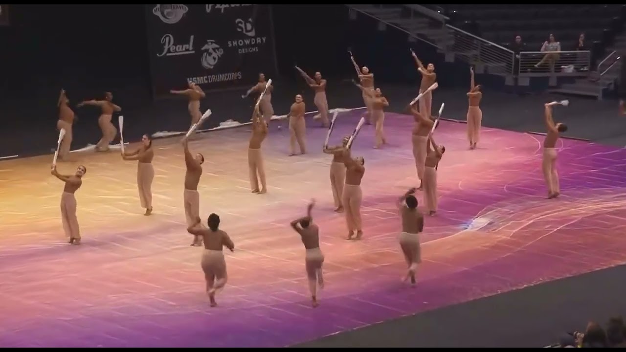 White and Gold Winterguard from Georgia Tech 2025 - “The Things You Do”