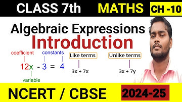 Introduction - Chapter 10 - Algebraic Expressions - NCERT Class 7th Maths Solutions