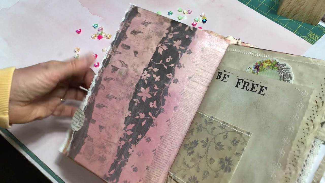 Vintage Inspired Art Journal Project for 