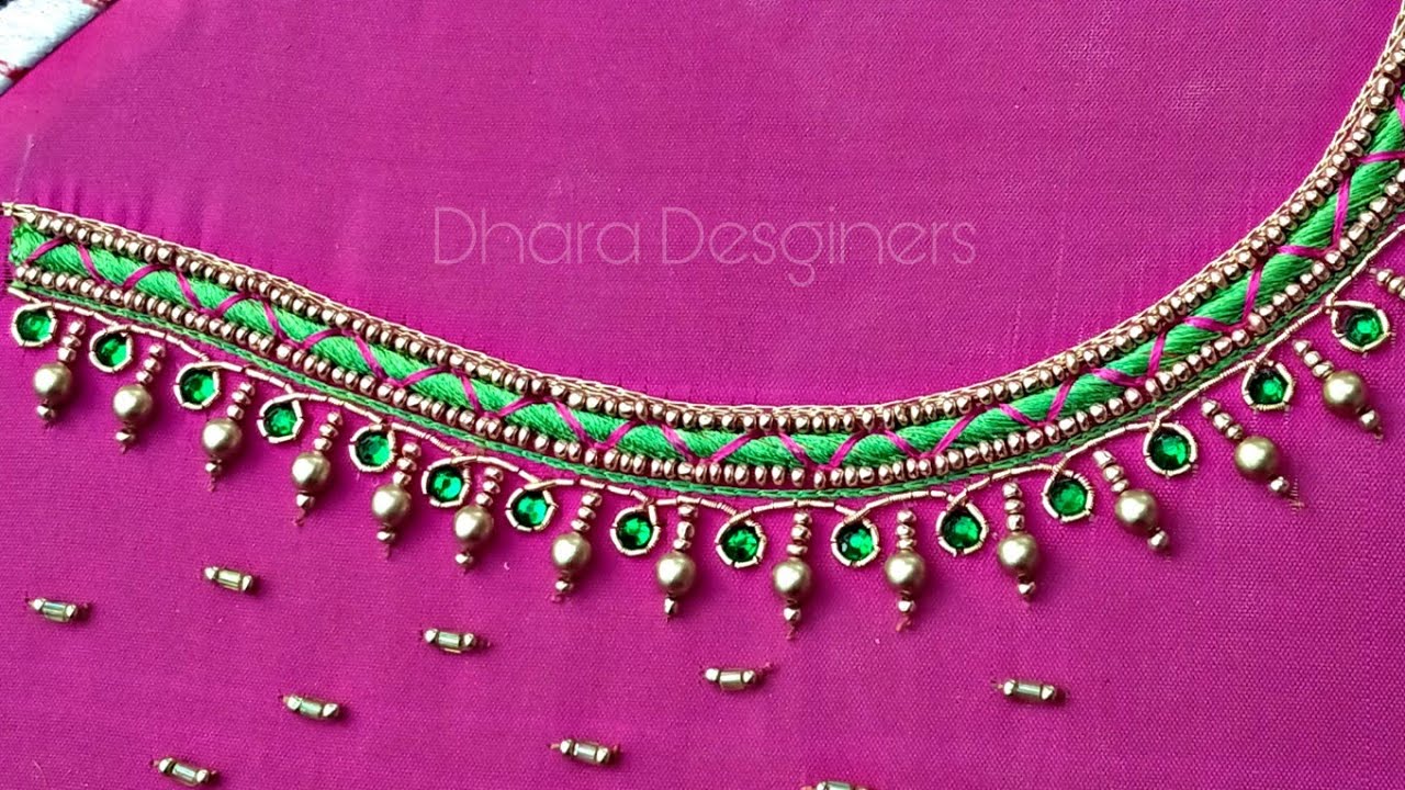 Bridal Aari Work Blouse | Dhara Designers - YouTube