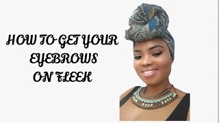 HOW TO GET YOUR EYEBROWS ON FLEEK | BEGINNERS FRIENDLY by Gggg 398 views 8 years ago 8 minutes, 53 seconds