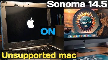 Updating macos sonoma 14.5 in unsupported mac | #macossonoma #ventura2024