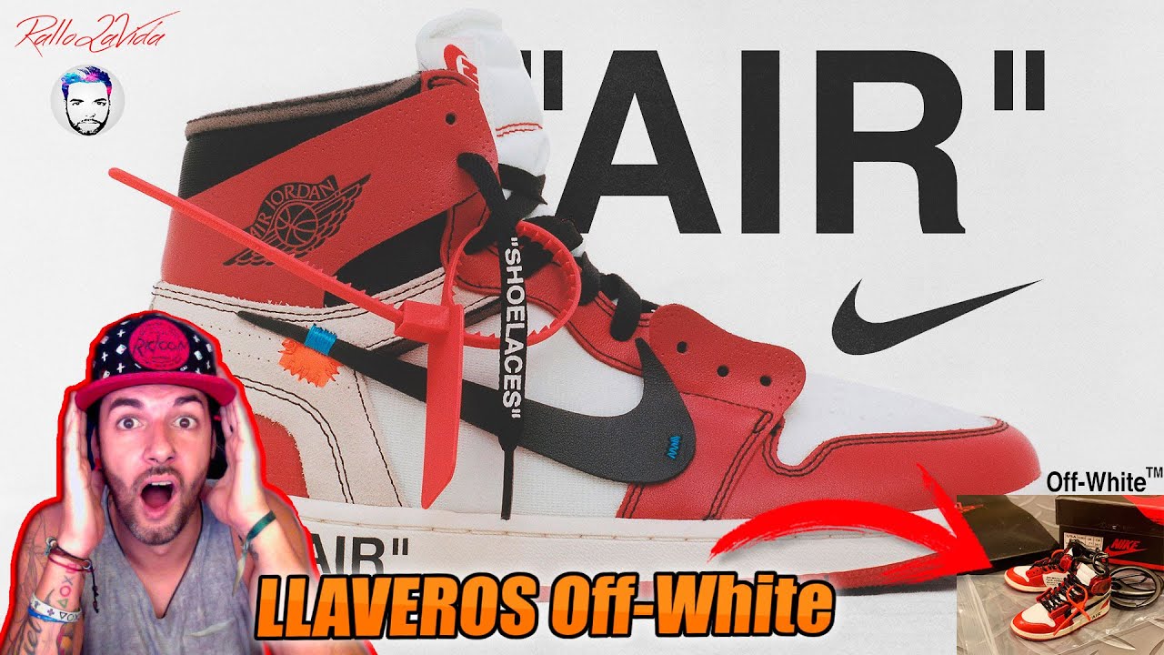 Nike Air Jordan 1 Off-White Llavero - YouTube