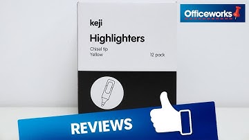 Keji Thick Barrel Yellow Highlighters Overview