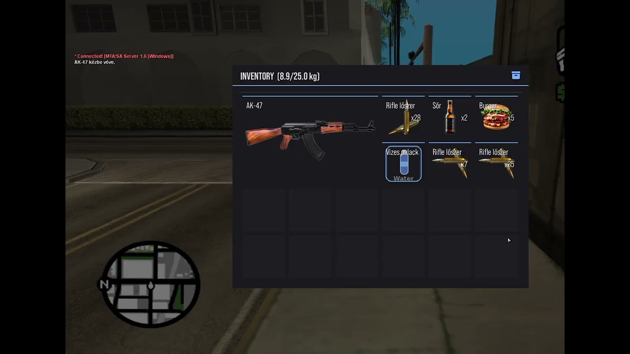 Tarkov like MTA:SA Inventory system