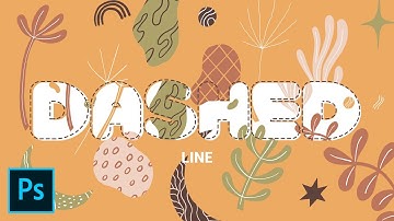 Dashed Line Text Effect - Tutorial Photoshop CC 2020