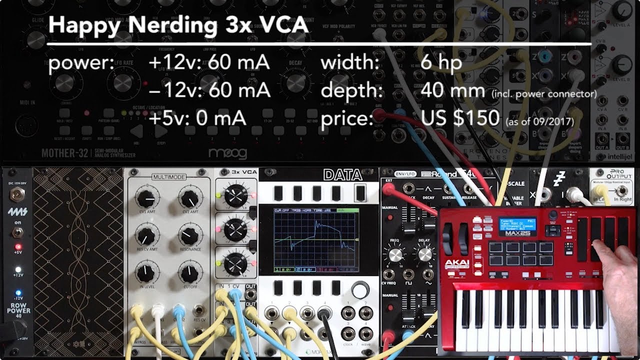 Happy Nerding 3x VCA 1/2: Demo, Overview, Mixing, and Enveloping