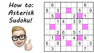 Asterisk Sudoku - Rules & Playthrough screenshot 1