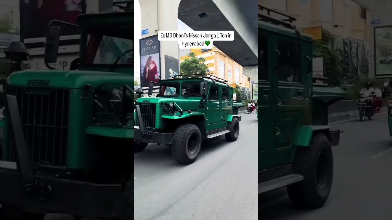 MS Dhoni's Nissan Jonga 1 Ton in Hyderabad💚