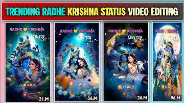 Trending Instagram radhe krishna status videos editing | radhe krishna video editing in radhe krishn