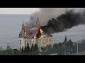 Schloss in flammen mindestens 5 tote nach russischem angriff auf odessa