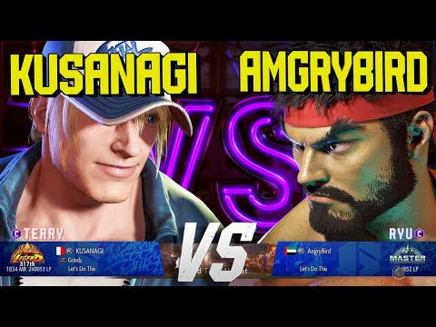 SF6 ◻ AngryBird (Ryu) vs Kusanagi (Terry) ◻ Street Fighter 6 High Level Gameplay