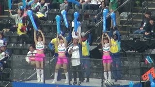 170413 ROCKET 7で風船を飛ばすファイターズガール(しいたん・りな・あすみ)