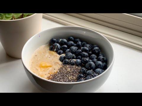 Mango Blueberry Oatmeal ~ Sugar Free & Healthy Breakfast Recipe | Healthy OATS Recipe