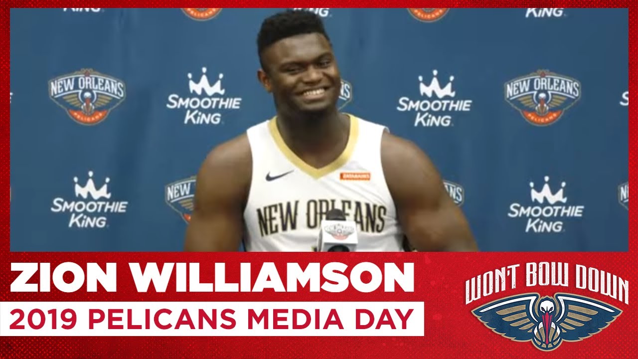 Zion Williamson Interview from 2019 Pelicans Media Day | New Orleans Pelicans