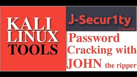 Kali Linux Tools:Password Cracking With John the Ripper