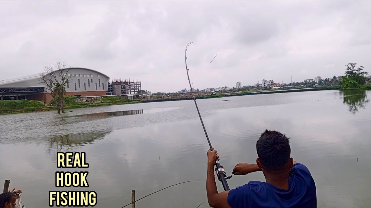 Real hook fishing.Unique ticket fishing video.Traditional fishing life ...