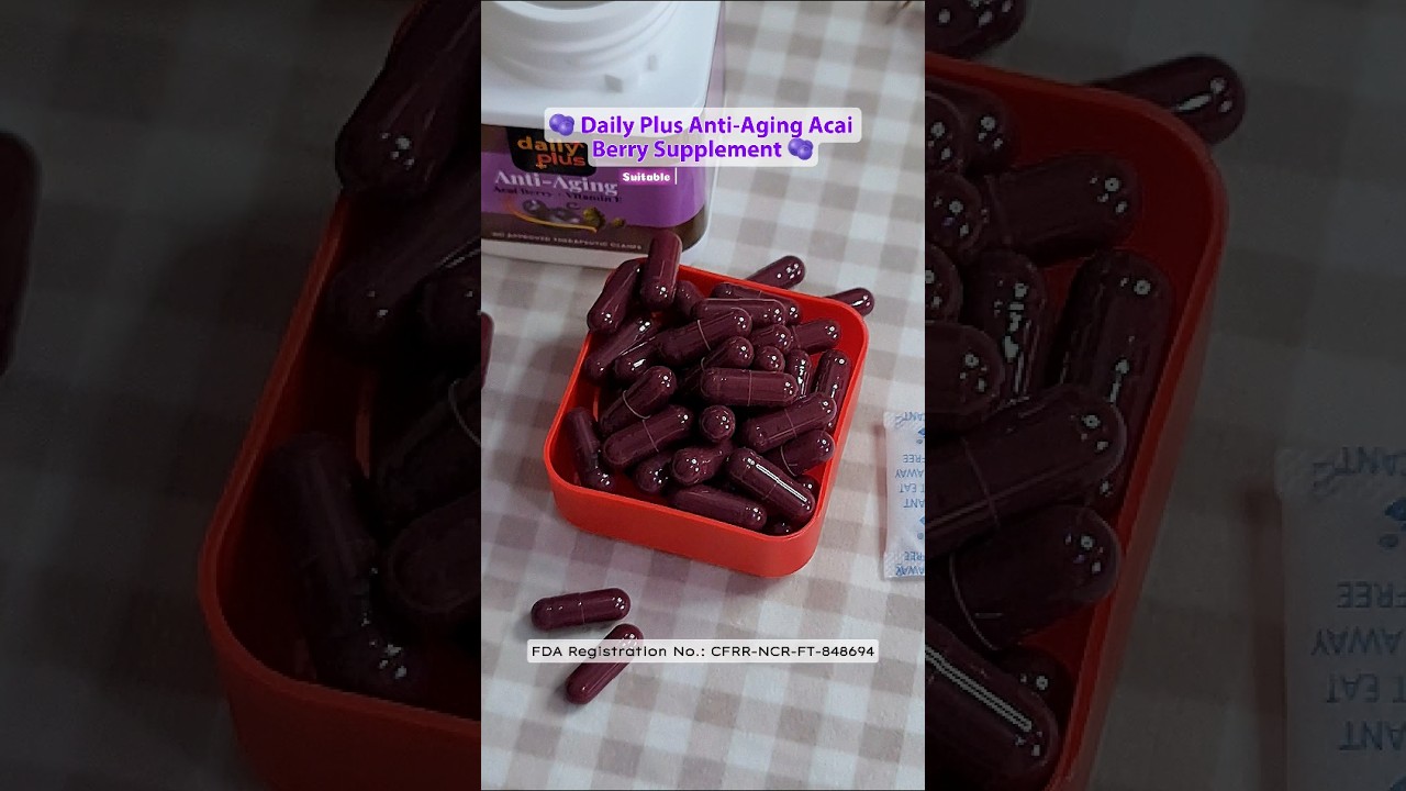 ✨️Stay Forever Young with Daily Plus Acai Berry Anti-Aging Supplement! 💜 | Shopee Find