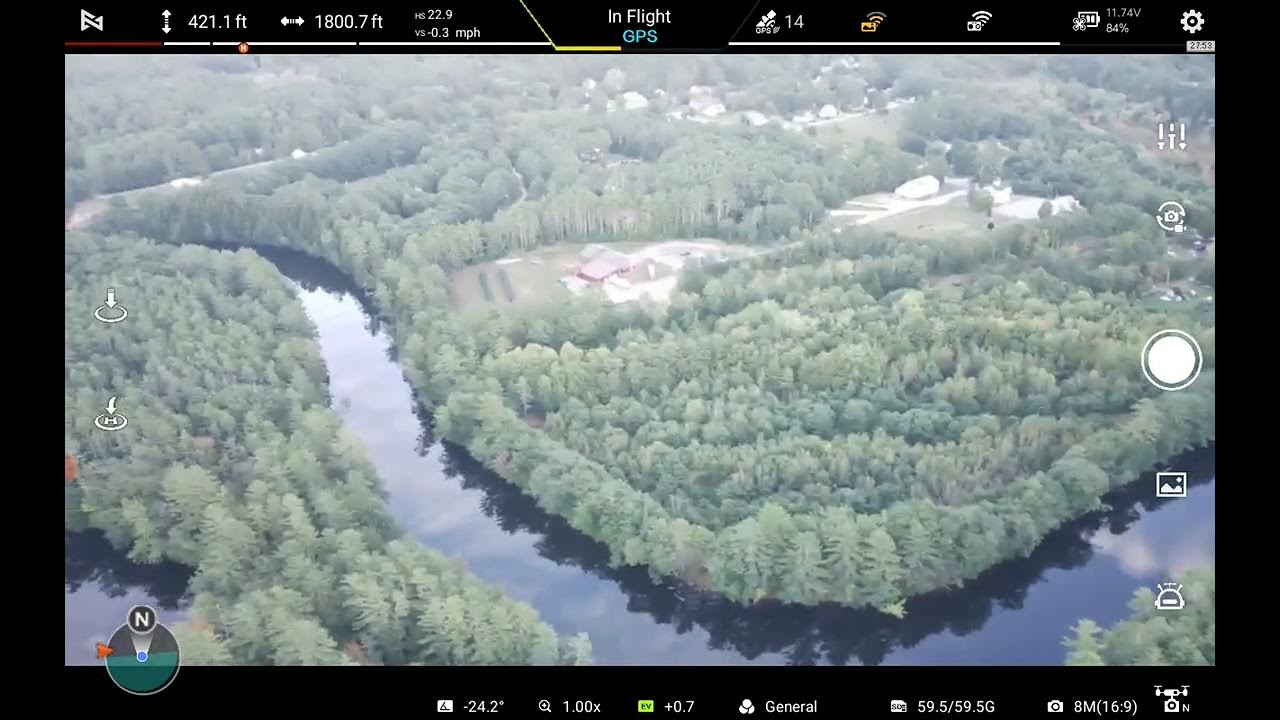 Saco River Hiram Maine Drone Footage YouTube