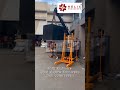 Semi Electric hydraulic floor crane manufacturing supplier Helix Engineers call:9913116804 #trending