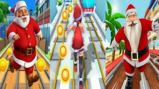 Subway Santa Claus Runner Xmas VS Subway Santa Princess Runner VS Subway Santa Gameplay🎄 screenshot 2
