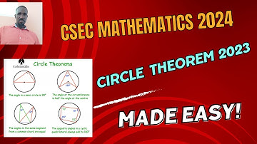 CSEC Maths: Mastering Circle Theorem : May  2022 #csecmaths  #cxc #geometry #circletheorems