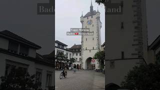 Baden 🇨🇭 Switzerland #travel #morning #foggy #autumn #herbst #altstadt #oldtown #oldtownroad #aargau
