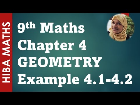 9th maths chapter 4 example 4.1 - 4.2 geometry tn samacheer hiba maths ...
