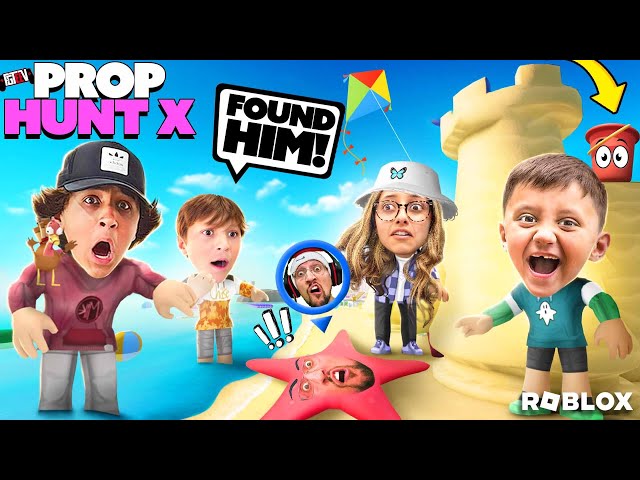 Roblox SECRET Prop Hunt X Trick! Family Hide & Seek Part 2 (FGTeeV Gameplay) class=