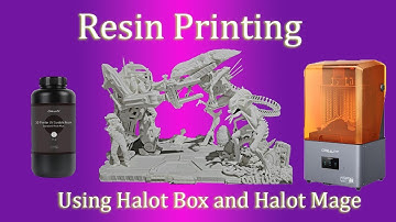 My resin printing  process using Halot Box slicer and Halot Mage printer @Creality3D
