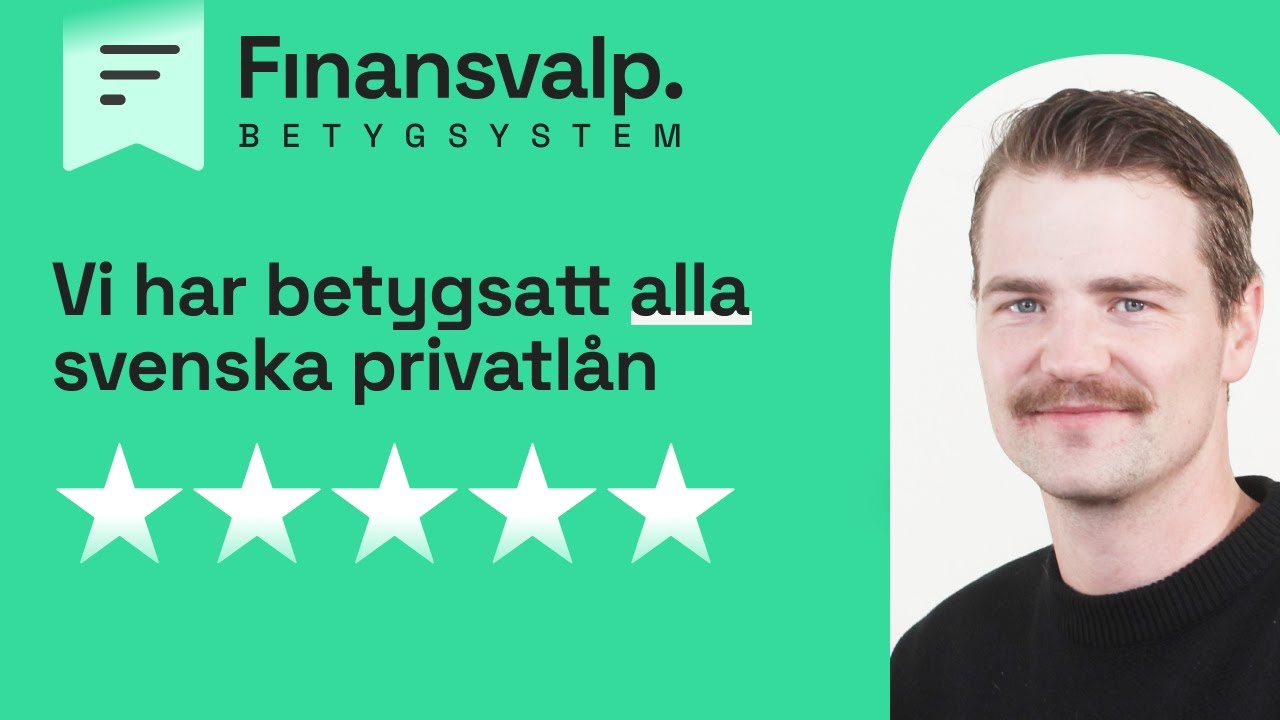 Finansvalps betygssystem för privatlån: Så fungerar det