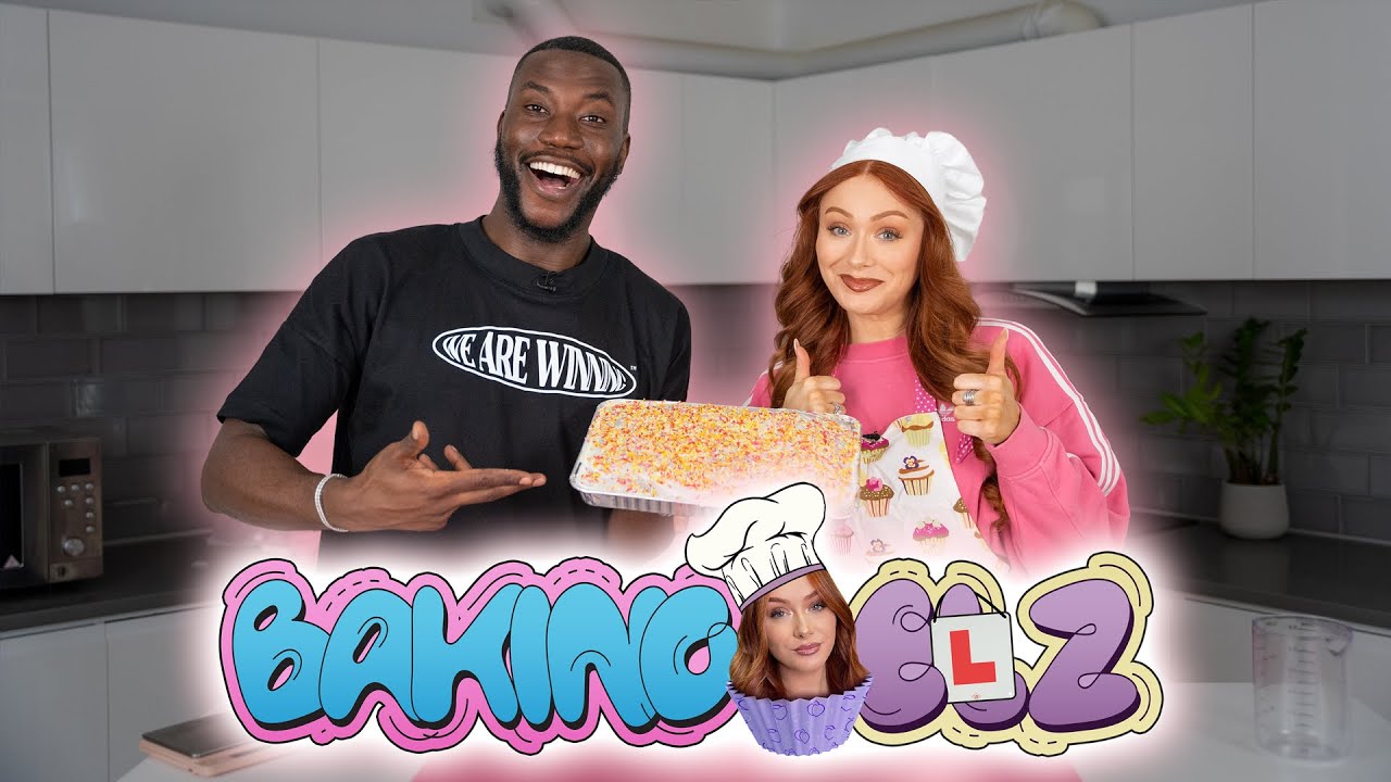 BAKING SPRINKLE CAKE with HARRY PINERO! 😋 [Baking Elz Ep.1]