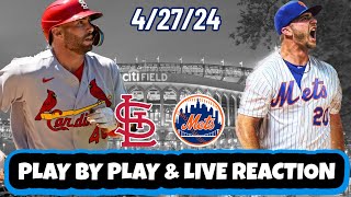 St Louis Cardinals vs New York Mets Live Reaction | MLB | Play by Play | 4/27/24 | Mets vs Cardinals