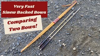 Very Fast Sinew Backed Bows!