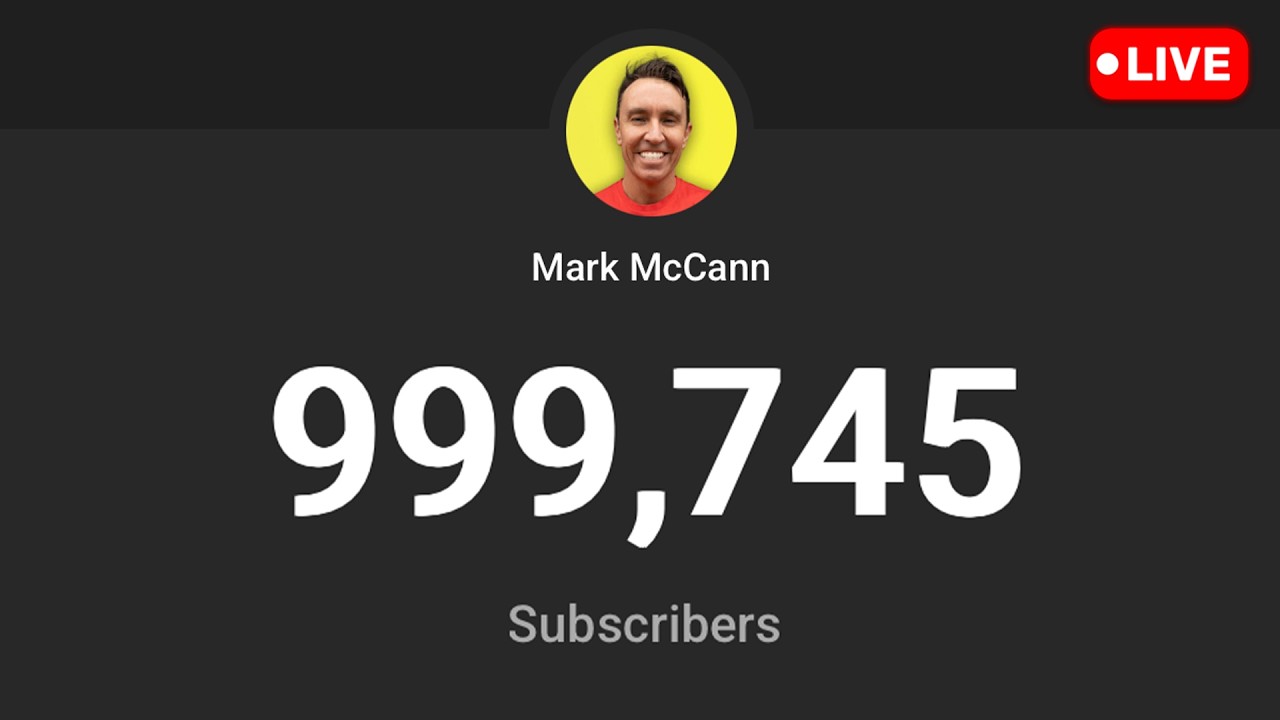 1 MILLION SUBSCRIBER LIVE COUNTDOWN - YouTube