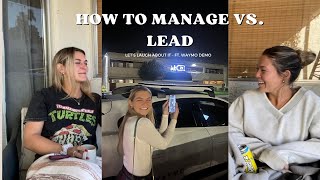 How to Manage vs. Lead Ft. WAYMO demo | Zoe Kahn | Let's Laugh About It | Episode 19