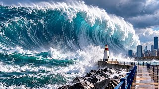 50-FOOT WAVES HIT MICHIGAN - Dangerous Currents Return