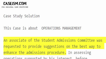 Prospective Student Visits to the Darden School: Process Improvement (B)   Case Study Help