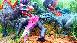 Dinosaurus Juric World Evolution 3 Brontosaurus Brachiosaurus Stegosaurus T-Rex Trichomachimus