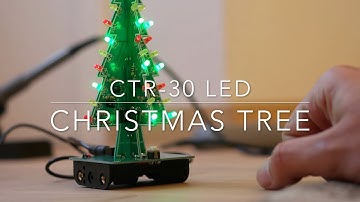 How to solder LED christmas tree CTR-30
