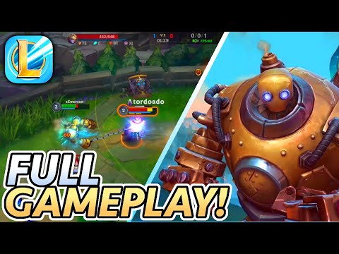 Wildrift: Blitzcrank Full AD Build (Fighter) 