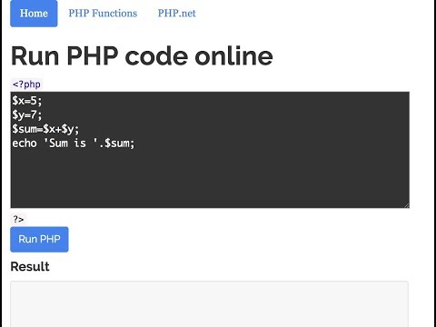 How to run php online