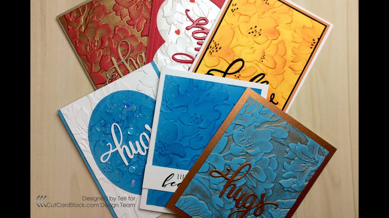 Embossing Folder Techniques - YouTube
